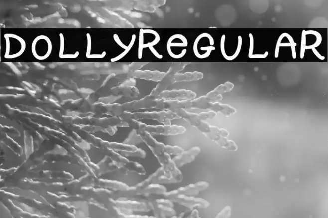 DOLLY-Regular Font examples