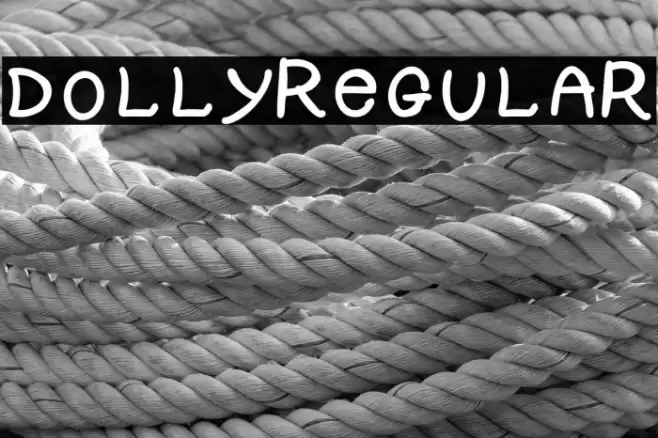 DOLLY-Regular Font examples