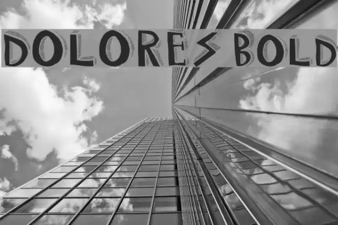 DOLORES Bold Font examples