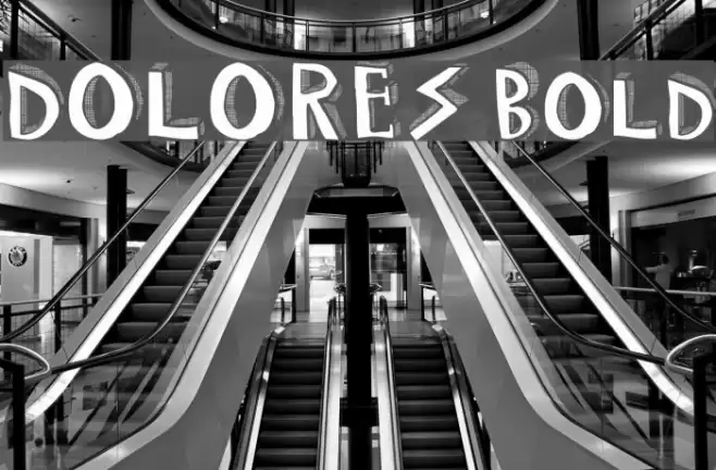 DOLORES Bold Font examples