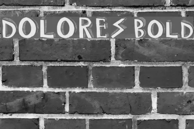 DOLORES Bold Font examples
