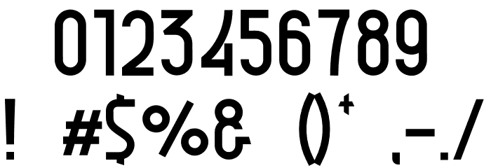 DOMCO 01 Font OTHER CHARS
