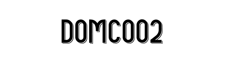 DOMCO 02  नि: शुल्क फ़ॉन्ट्स डाउनलोड