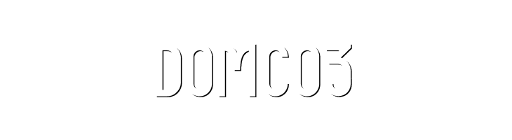 DOMCO 3  Frei Schriftart Herunterladen