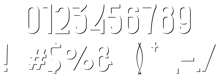 DOMCO 3 Font OTHER CHARS