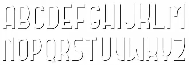 DOMCO 3 フォント 大文字