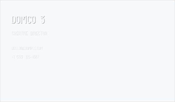 DOMCO 3 Business Card