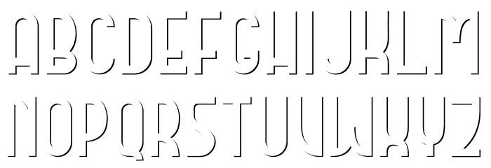 DOMCO 3 Font LOWERCASE