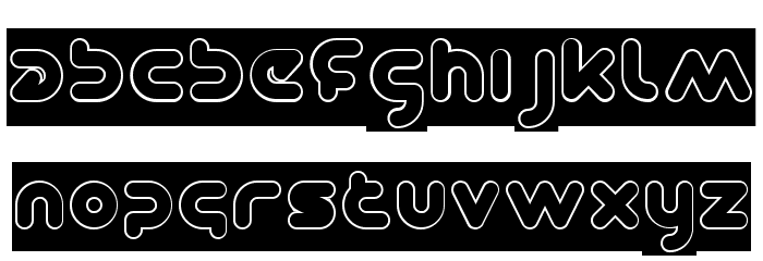 DOMINIQUE-Hollow-Inverse Font LOWERCASE