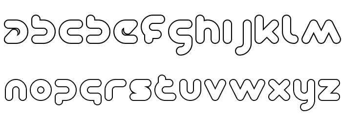 DOMINIQUE-Hollow Font LOWERCASE