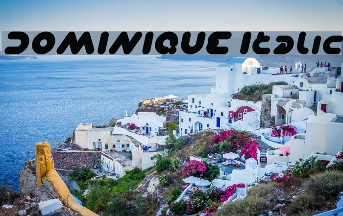 DOMINIQUE Italic Font examples