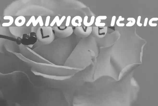 DOMINIQUE Italic Example 2