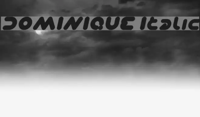 DOMINIQUE Italic Example 3