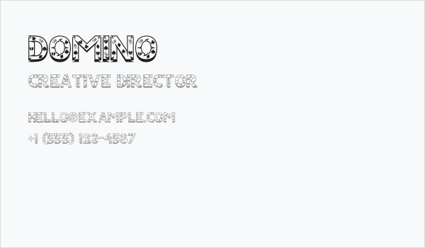 DOMINO Business Card