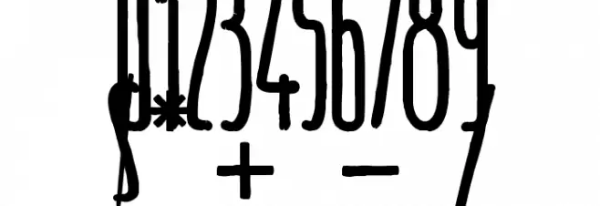 DONT FLICK IN THE WOOD Font OTHER CHARS