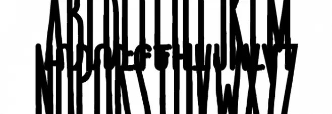DONT FLICK IN THE WOOD फ़ॉन्ट अपरकेस