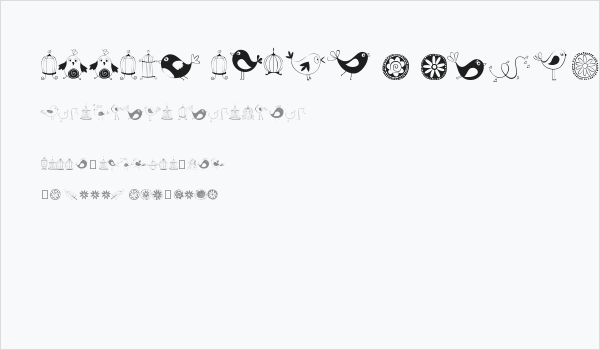 DOODLE DINGS 1 Birds Cages Business Card