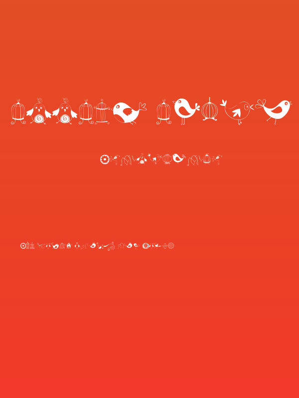 DOODLE DINGS 1 Birds Cages Poster