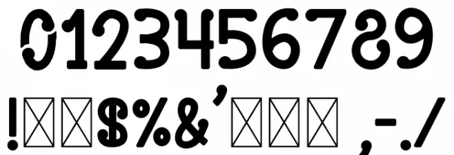 DOOLANRegular Font OTHER CHARS