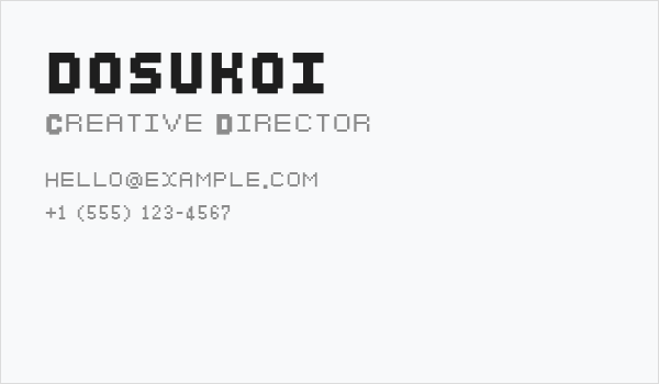 DOSUKOI Business Card