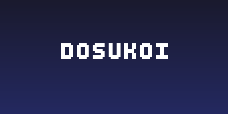 DOSUKOI Social Header