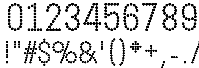 DOTCIRFUL Bold Font OTHER CHARS