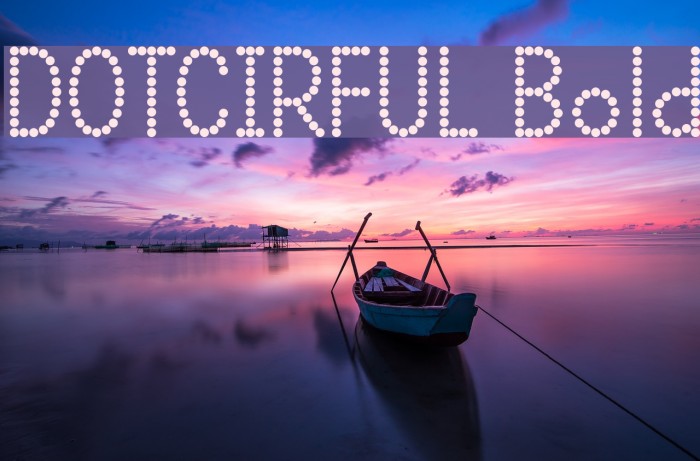 DOTCIRFUL Bold Font examples