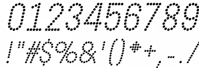 DOTCIRFUL Italic Fuentes OTROS CHARS
