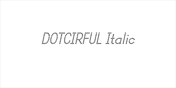 DOTCIRFUL Italic Logo