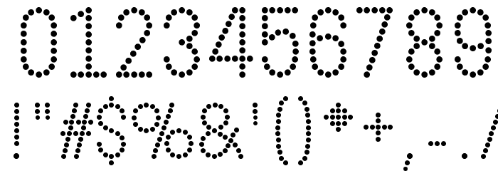 DOTCIRFUL Font OTHER CHARS