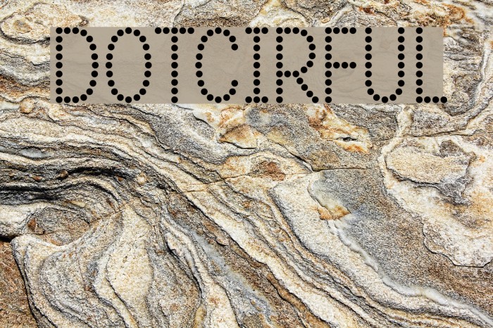 DOTCIRFUL Font examples