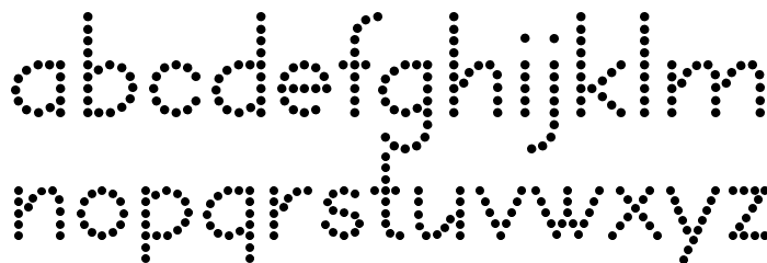 DOTCIRFUL Font LOWERCASE
