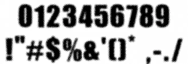 DOTIMPACT Font OTHER CHARS