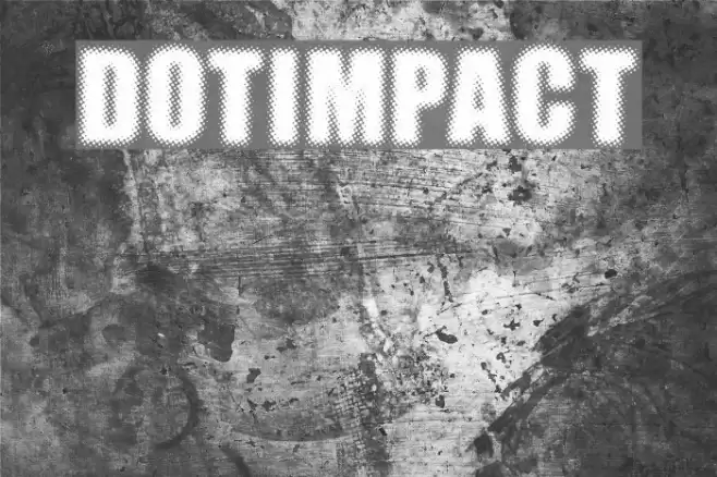 DOTIMPACT Font examples