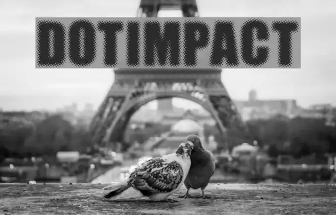 DOTIMPACT Font examples