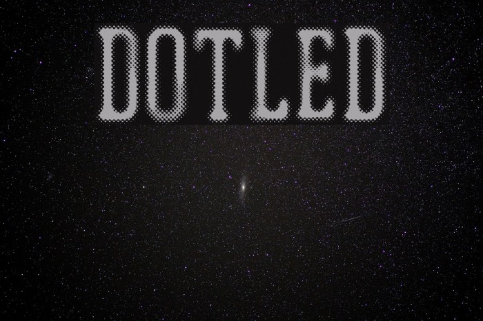 DOTLED Font examples