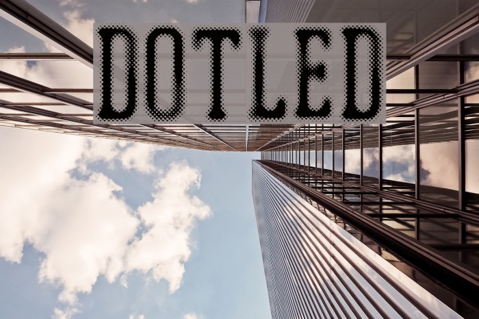 DOTLED Font examples