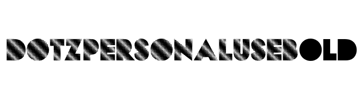 DOTZ PERSONAL USE Bold  لخطوط تنزيل