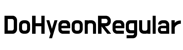 Do Hyeon Regular Font - FFonts.net