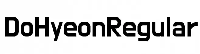 Do Hyeon Regular  font caratteri gratis