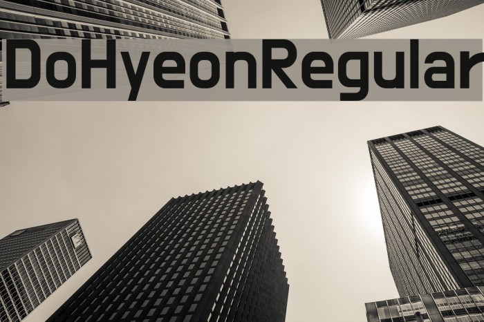 Do Hyeon Regular Font examples