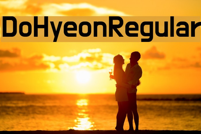 Do Hyeon Regular Font examples