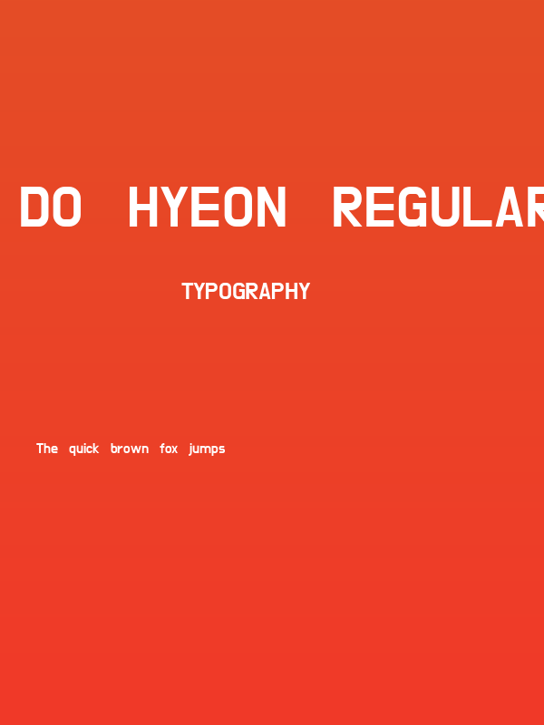 Do Hyeon Regular Poster