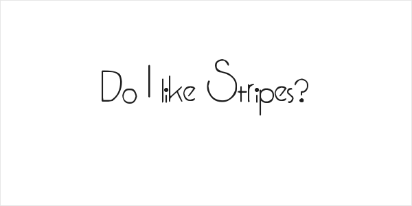 Do I like Stripes? Logo