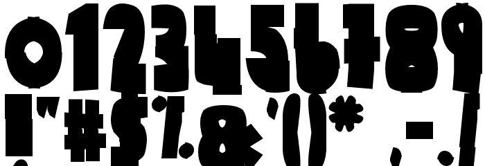Do it yourself Font OTHER CHARS