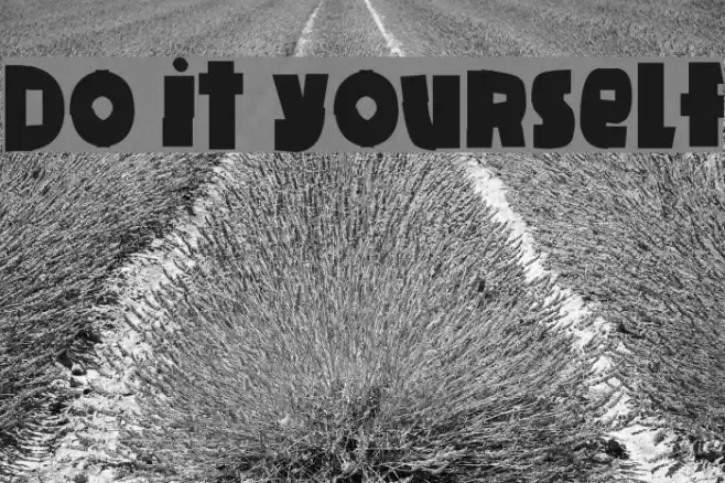 Do it yourself Font examples