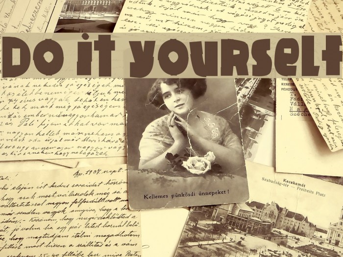 Do it yourself Font examples