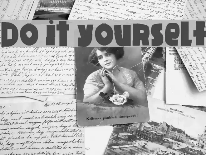 Do it yourself Font examples