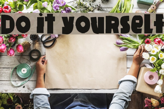 Do it yourself Font examples