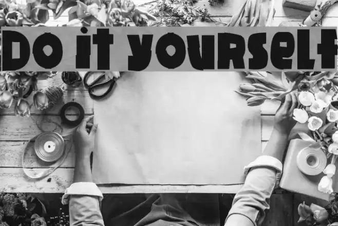 Do it yourself Font examples